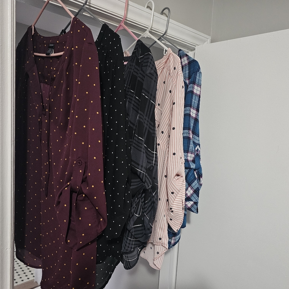 Torrid Harper and Georgette blouses